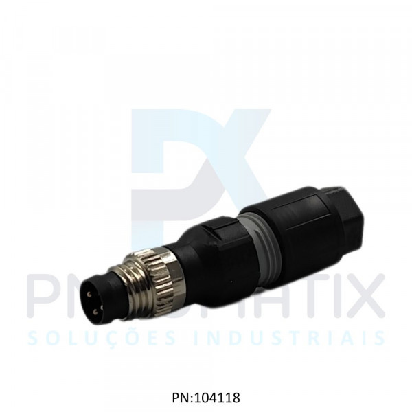 CONECTOR MOSA MACHO RETO M8 3P. AUTOCRIMPANTE 708325-0000000 MURRELEKTRONIK