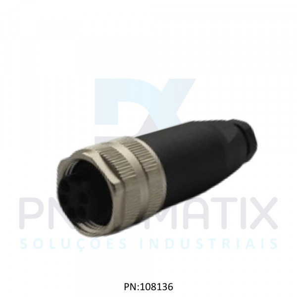 CONECTOR 7/8 FEMEA 5 POLOS RETO PARAFUSO 778201-0000000 MURRELEKTRONIK