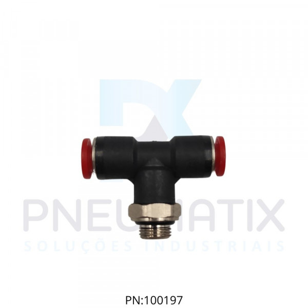 CONEXAO T MACHO CENTRAL PLASTICA 06MM X R.1/8 BSPP C02670618 NORGREN